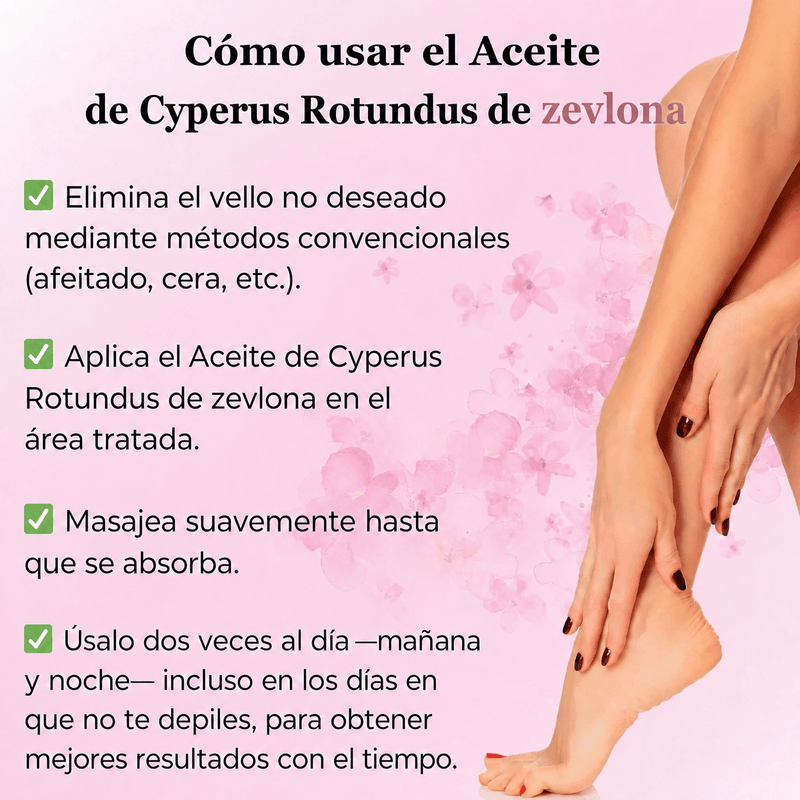 Aceite Inhibidor de Vello · Cyperus Rotundus 60 ml